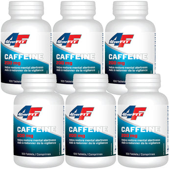 4Ever Fit Caffeine 200mg- 100 Tables ( 6 Pack -600 tablets)