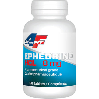 4Ever Fit Ephedrine HCL Pure 8mg (Oral Nasal Decongestant) - Single Bottle (LIMIT 12 UNITS PER ORDER)