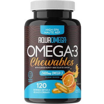 AquaOmega Omega-3-High EPA - CHEWABLE Softgels 120