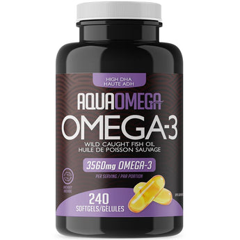 AquaOmega High DHA Omega-3 - 240 Softgels