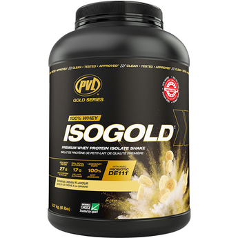 PVL Gold Series Iso-Gold Premium Isolated Whey Protein *VALUE SIZE* - 6 lbs