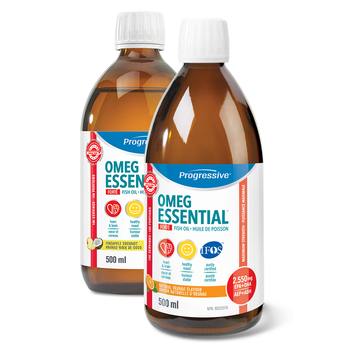 Progressive OmegEssential FORTE Maximum Strength Fish Oil *VALUE SIZE* - 500 ml - Buy One, Get One Deal