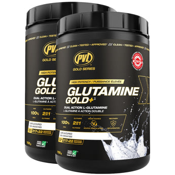 PVL Gold Series 100% Pure Glutamine Gold+ *VALUE SIZE* - 1100 Grams - Buy One, Get One Deal