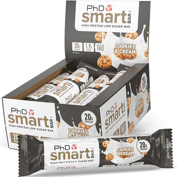 PhD Smart Bar -  12 x 64 Grams  - Cookies & Cream