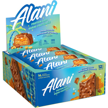 Alani Nu Protein Bars - 12x48 Gram Box - Caramel Crunch