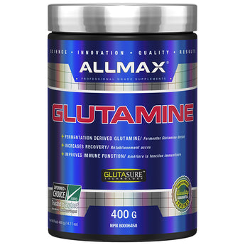Allmax Nutrition Glutamine - 400 Grams (Best Before July 31/2024)
