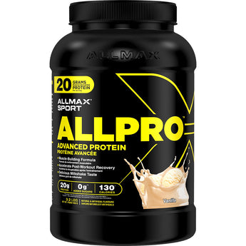 Allmax ALLPRO Whey Protein - 3.2 lb  42 Servings Vanilla  Expires 02/28/25