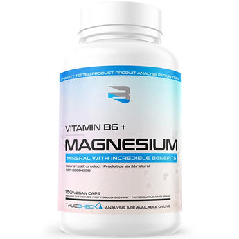 Believe Supplements Magnesium + Vitamin B6 - 120 Vegan Caps