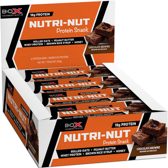 Bio-X Nutri-Nut Protein Snack Bar - 12 x 72 Grams