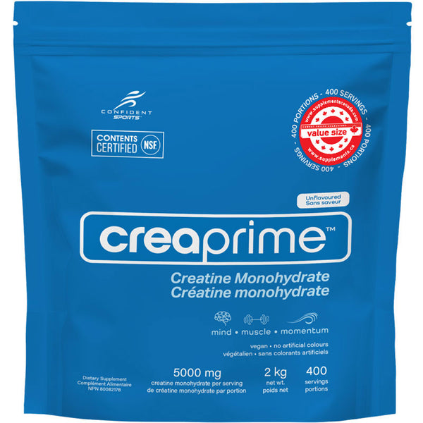 Confident Sports CreaPrime Creatine Monohydrate - 2000 Grams / 400