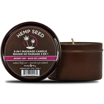 Earthly Body Hemp Seed 3-in-1 Massage Candle