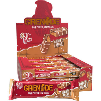 Grenade Protein Bar - 12 x 60 Grams  *NEW Gingerbread *  *DOOR CRASHER*