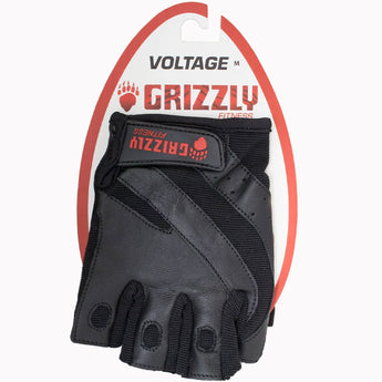 Grizzly Fitness Grizzly Voltage Men's Leather Training Gloves - 1 Pair