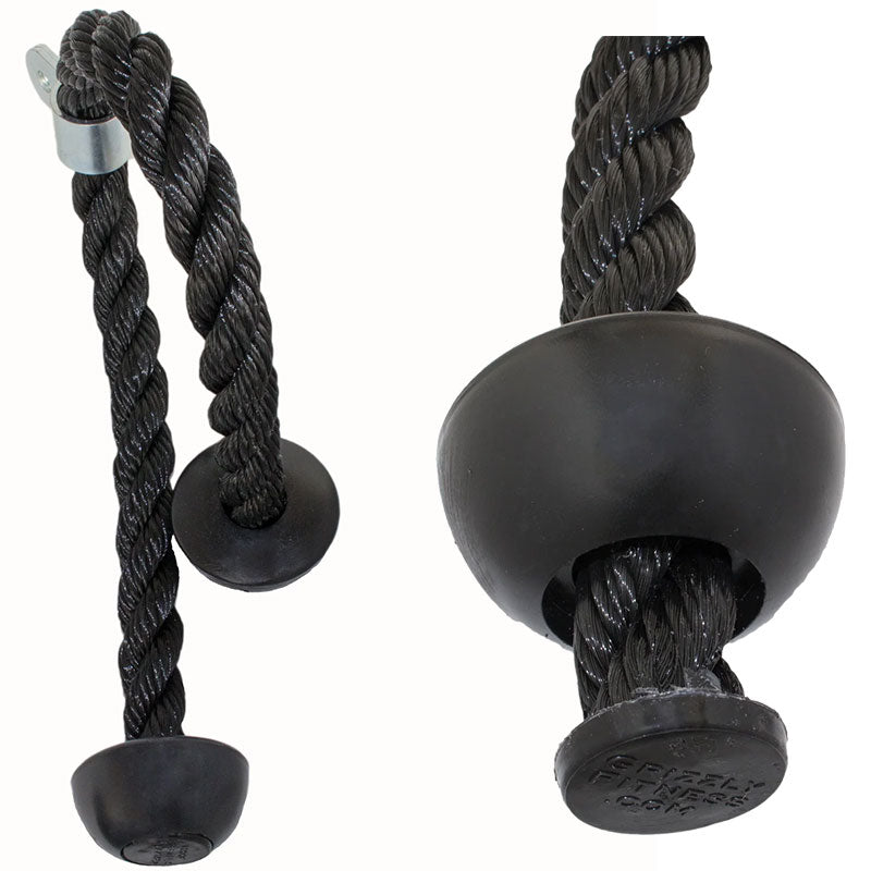 Grizzly Fitness Triceps Rope - Double Ball Grips – Supplements Canada