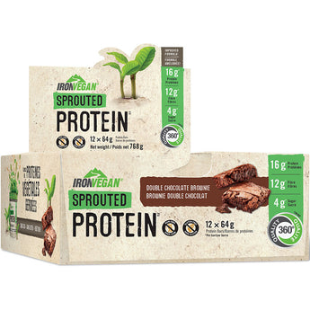 Iron Vegan Sprouted Protein Bar - 12 x 64 Grams