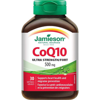 Jamieson CoQ10 Ultra Strength 500mg - 30 Softgels
