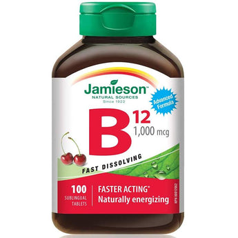 Jamieson B12 1,000mcg Fast Dissolving - 100 Tablets