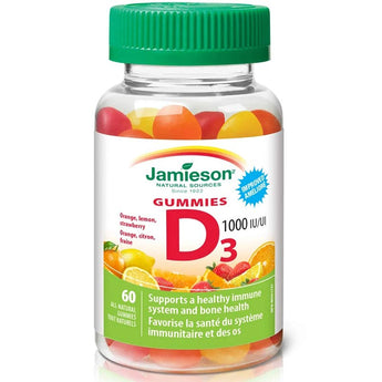Jamieson Vitamin D3 1000iu Gummies - 60 Gummies