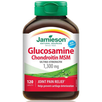 Jamieson Glucosamine Chondroitin MSM Ultra Strength 1,300mg - 120 Caplets