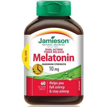 Jamieson Melatonin 10mg Time Release Maximum Strength - 60 Caplets