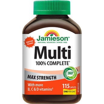 Jamieson 100% Complete Multi Max Strength - 115 Caplets