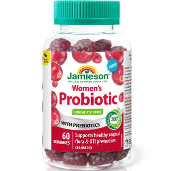 Jamieson WOMEN'S Probiotic 60 Gummies - Cranberry