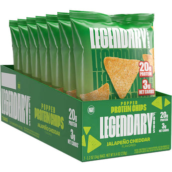 Legendary Foods Popped Protein Chips - 7 x 34g Bags *DOOR CRASHER*
