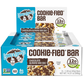 Lenny & Larry's The Complete Cookie-fied Bar - 9 x 45g - Chocolate Almond Sea Salt