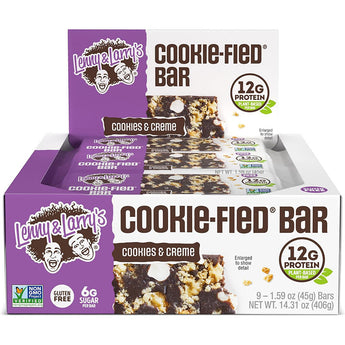 Lenny & Larry's The Complete Cookie-fied Bar - 9 x 45g -  Cookies & Creme