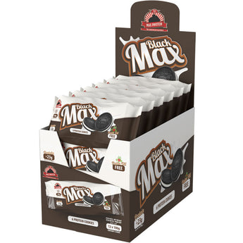 Max Protein Black Max Total Choc Protein Cookies - 12 x 100 Grams  *DOOR CRASHER*