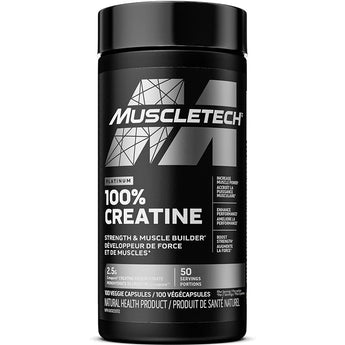 MuscleTech Platinum 100% Creatine - 100 Capsules