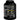 A large black plastic tub of protein powder shown from the back, displaying the detailed nutrition facts label and ingredients list on a white background.