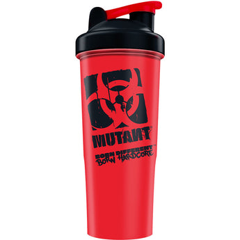 Mutant Deluxe Shaker Cup "Born Hardcore" 1 Litre - Red