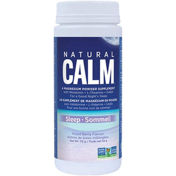 Natural Calm Magnesium Citrate Powder - SLEEP - Mixed berry  226 Grams 28 Servings