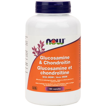 NOW Glucosamine & Chondroitin Plus MSM - 180 Capsules
