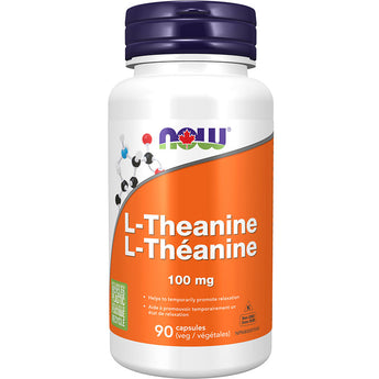 NOW L-Theanine 100 mg - 90 Veg Capsules