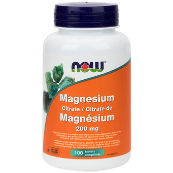 NOW Magnesium Citrate 200 mg - 100 Tablets