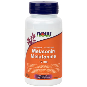 NOW Melatonin 10 mg Extra Strength - 100 Capsules