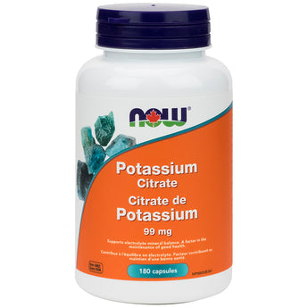 NOW Potassium Citrate 99 mg - 180 Capsules