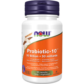 NOW Probiotic-10™ 50 Billion - 50 Veg Capsules