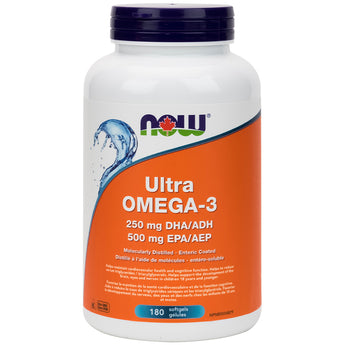 NOW Ultra Omega-3 500 EPA / 250 DHA - 180 Softgels