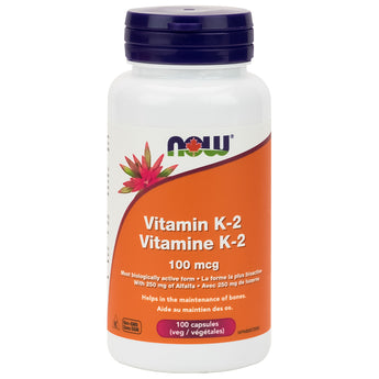 NOW Vitamin K-2 - 100 Capsules