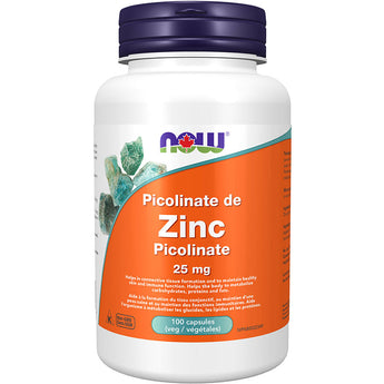 NOW Zinc Picolinate 25 mg - 100 Capsules