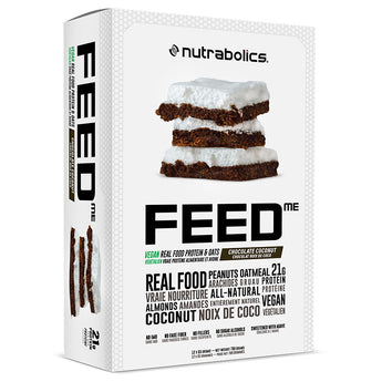 Nutrabolics FEED Vegan Real Food Protein & Oats Bar - 12 x 65 Grams