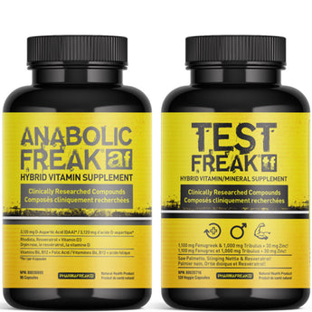 PharmaFreak Test Freak - 120 Capsules + Anabolic Freak - 96 Capsules Kit