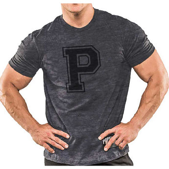 Popeye's GEAR T-Shirt 'P' Nitro Heather Charcoal - XLarge