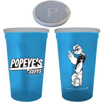 Popeye's Supplements Cup with Lid "Popeye's Supps"