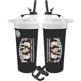 Popeye's Supplements Flip-N-Sip Shaker Cup w/ Handle & Anchor - 700ml