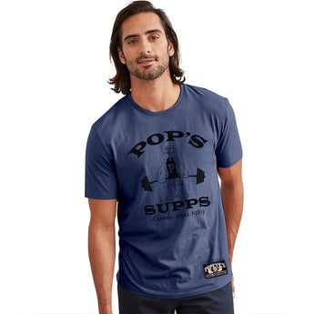 Popeye's GEAR T-Shirt "POP'S SUPPS" - Blue