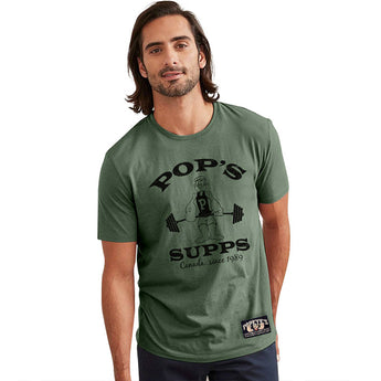 Popeye's GEAR T-Shirt "POP'S SUPPS" - Green